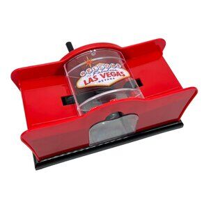 Manual Hand Crank Plastic Two Deck Card Shuffler Poker Game Accessory Tableplays